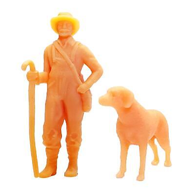 Mini figurines en résine 1/64 décoration de maison modèle de ferme non peinte