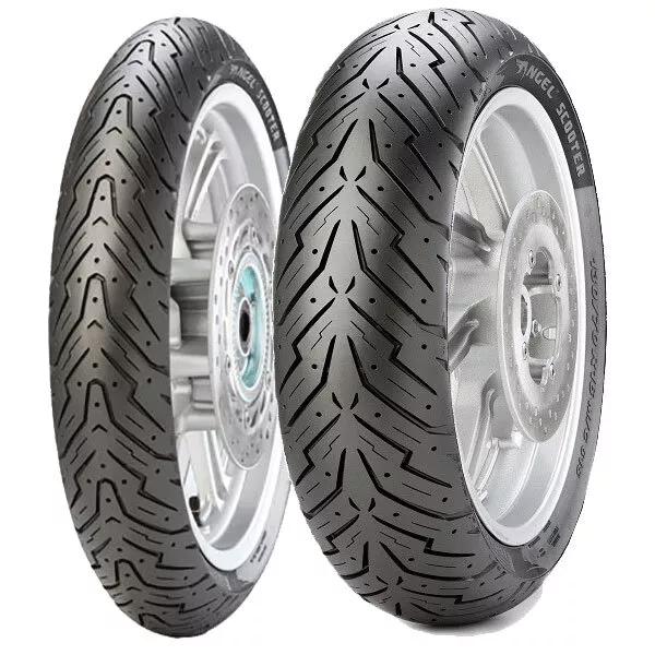 Tyre Set Pirelli 90/90-10 50J + 140/70-12 65P Angel Scooter