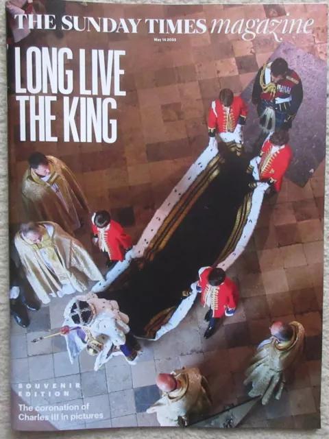 King Charles III coronation souvenir issue - Sunday Times magazine – 14 May 2023