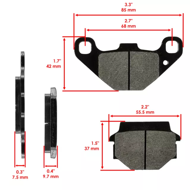 Front Brake Pads for Suzuki GN125E 1991 1992 1993 1994 95 96 1997 / 59300-04831 2