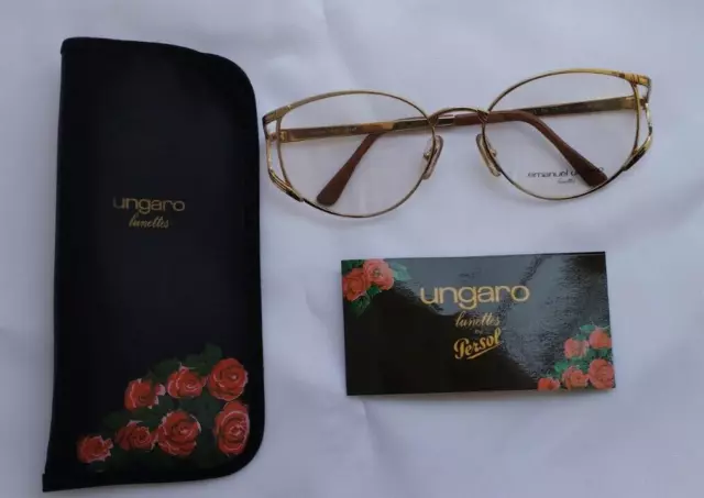Emanuel Ungaro, Persol U589 57=18 DB 135mm Optical Frame With card.NEW OLD STOCK