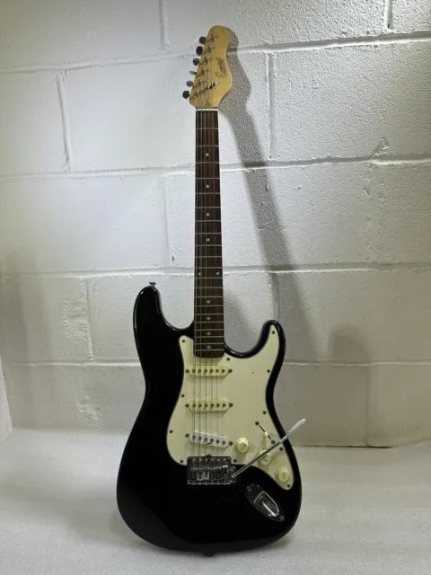 Encore Electric Guitar Right Handed  Strat Encore Stratocaster Classic Black