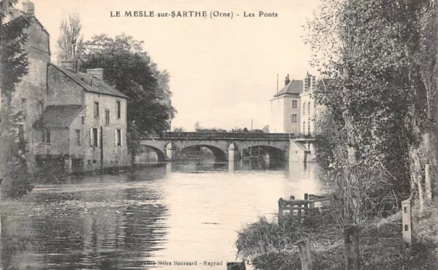 CPA LE MESLE-sur-SARTHE - Les Ponts