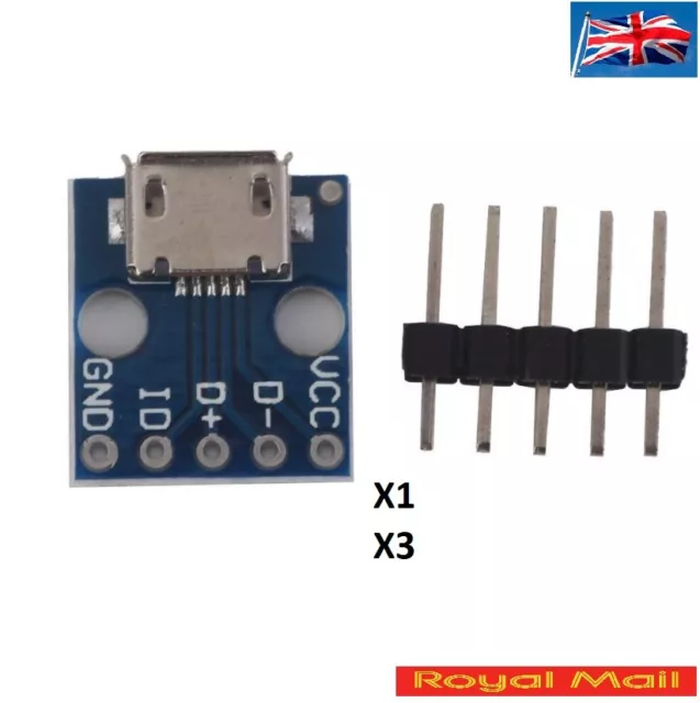 Convertisseur adaptateur micro USB vers DIP femme module carte de sortie de circuit imprimé #A146