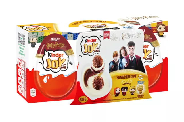 3X Kinder Joy Harry Potter Nuova Collezione Quidditch Ovetti con Sorpresa 3x20g