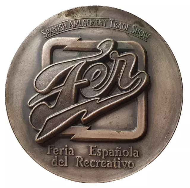 SPAIN MEDAL - SPANISH AMUSEMENT TRADE SHOW FERIA ESPANOLA DEL RECREATIVO, 75mm