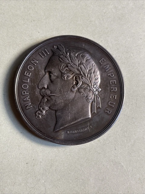Médaille En Argent Napoléon III Par Oudiné, Non Attribuée, XIXème Siècle