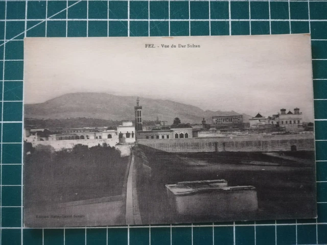 HH364 CPA TBE dessin circa 1915 Maroc - Fez Vue du Dar Sultan