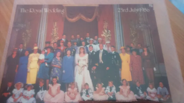The Royal Wedding.Duke and Duchess of York.1986 Postcard. Photo by:Albert Watson