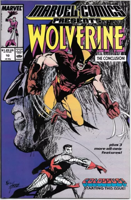 Marvel Comics Presents Comic Book #10 Marvel 1989 Wolverine VERY HIGH GRADE NEW