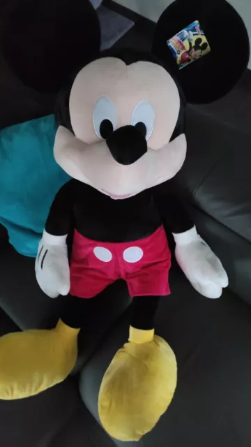 Peluche Géante Mickey 120 cm Disney pas cher 