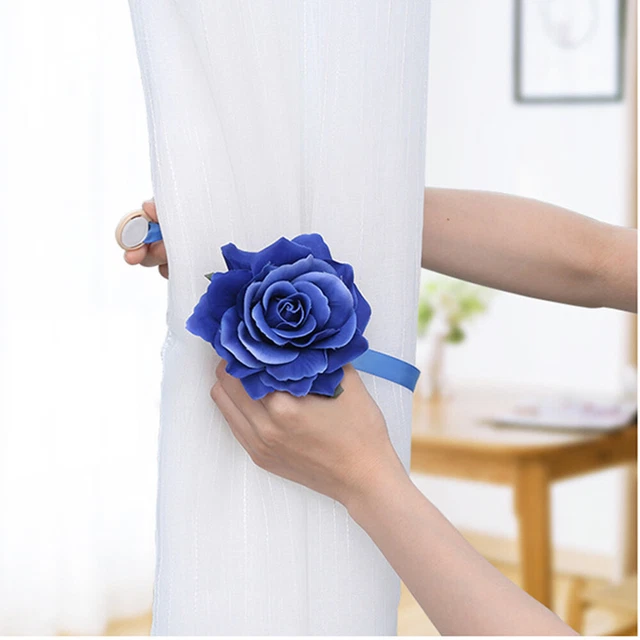 2 Pcs Curtain Buckle Hooks Straps Magnetic Curtain Buckle Lace 8