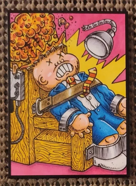 ADAM BOMB / FRYIN BRIAN / ELECTRIC BILL SKETCH CARD GPK PARODY 1/1 Mark MacAulay