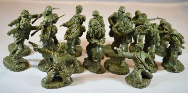 Toy Soldiers of San Diego TSSD WWII US Infantry Set 3A Green DDay Patton Rommel