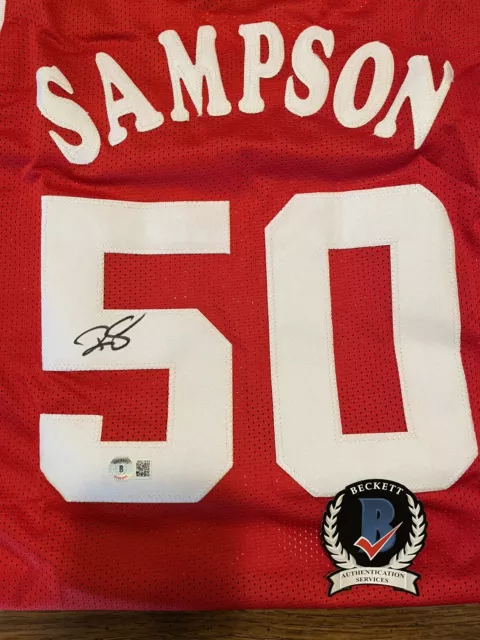 Ralph Sampson Signed Custom Houston Rockets Jersey (Beckett Hologram)