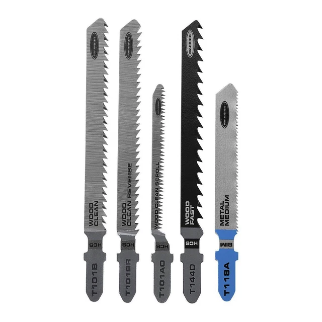 Juego de hojas de sierra de uso general WARRIOR T-shank, 5 piezas 68088