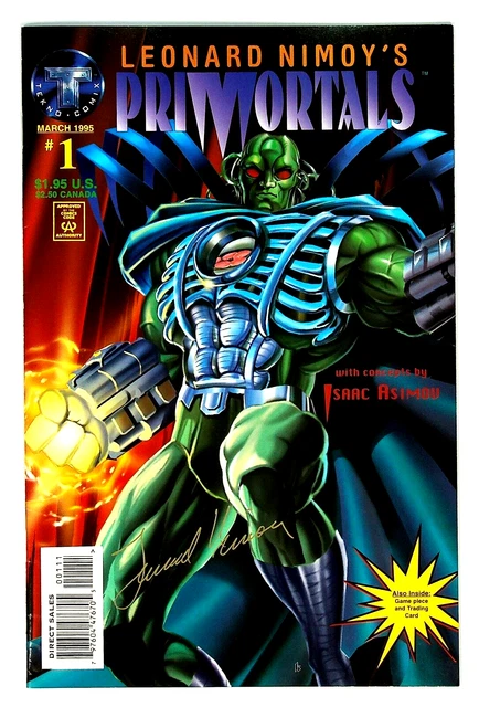 Primortals #1 Signed by Leonard Nimoy Tekno Comix