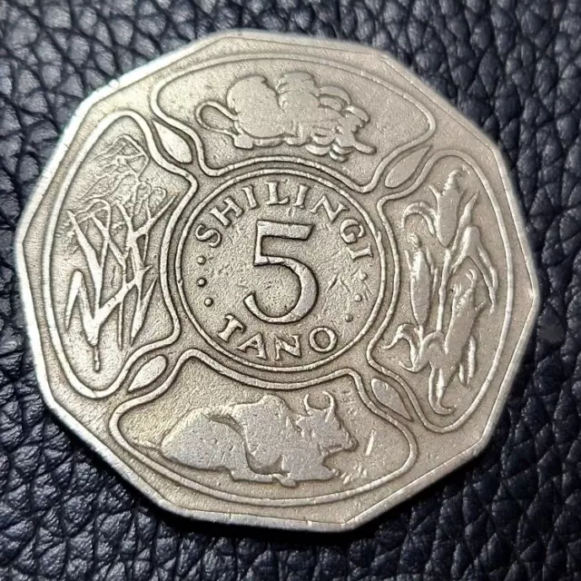 1972 Tanzania 5 Shilingi Coin