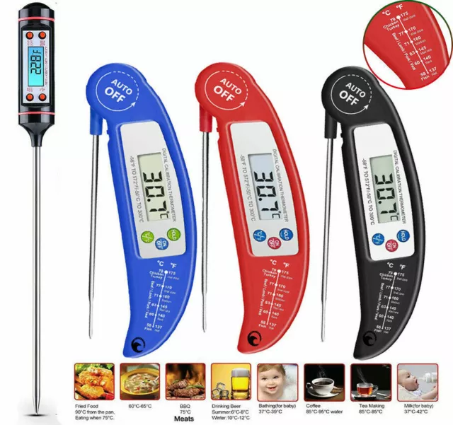 Digital Food Thermometer Probe Cooking Meat Temperature BBQ Kitchen Turkey Jam 2