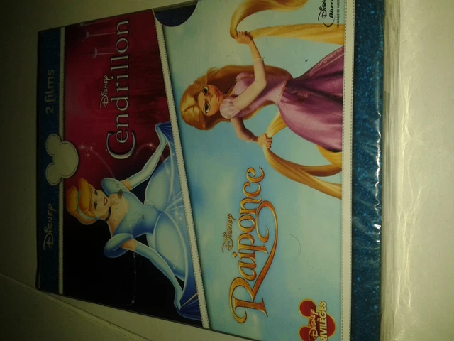COFFRET 2 bluray cendrillon + raiponce NEUF
