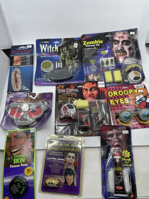 Nightmare  Zombie Witch Makeup Kits Halloween Vintage Lot A8