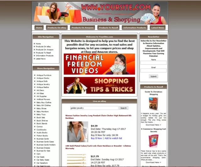 Make Money with Amazon Store Google Adsense Affiliate Store Website!