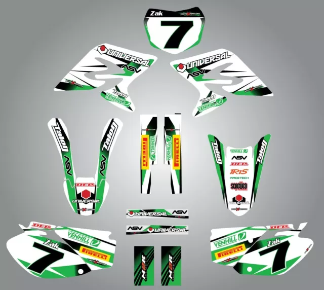 Full  Custom Graphic  Kit - STORM - KAWASAKI KXF 450 - 2006 / 2008