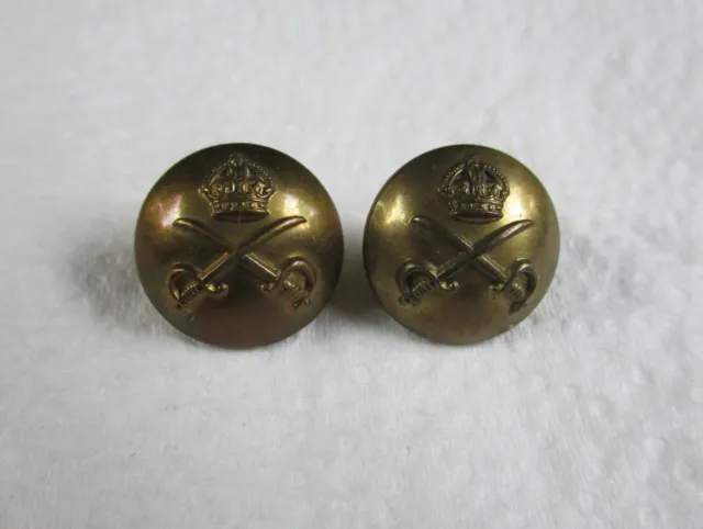 2x WW2 UK Officer's: "ARMY PHYSICAL TRAINING CORPS BRASS BUTTONS" (Small, 18mm)