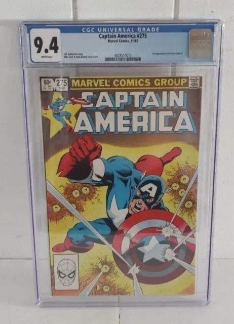 Captain America #275 CGC Graded KEY 1st Appearance Baron Zemo II