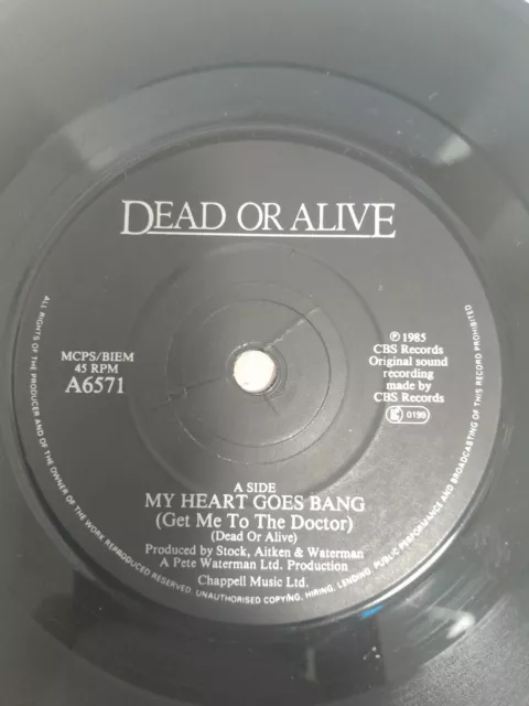 Dead or alive  - My heart goes bang (get me to the doctor)/Big daddy of the rhyt
