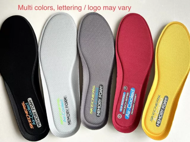 Skechers Memory Foam Air Cooled Insoles Footbed Inserts Us Mens /Womens 5-14