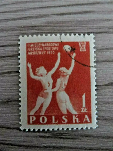 Briefmarken Polen, gestempelt 1955, Jugend Sportfestspielen, 1 Wert