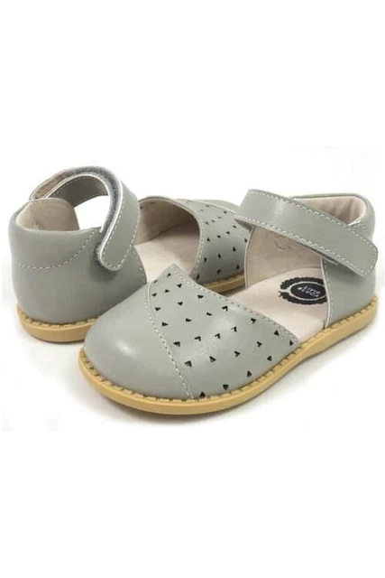 Sandali Livie&Luca 'Luna' Ragazza Vintage In Pelle Ardesia Taglia Uk10 Eu28