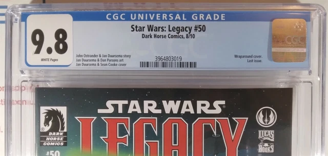 💥 CGC 9.8 NM/MT STAR WARS LEGACY #50 🔑 LAST ISSUE Luke Skywalker Mandalorian 2
