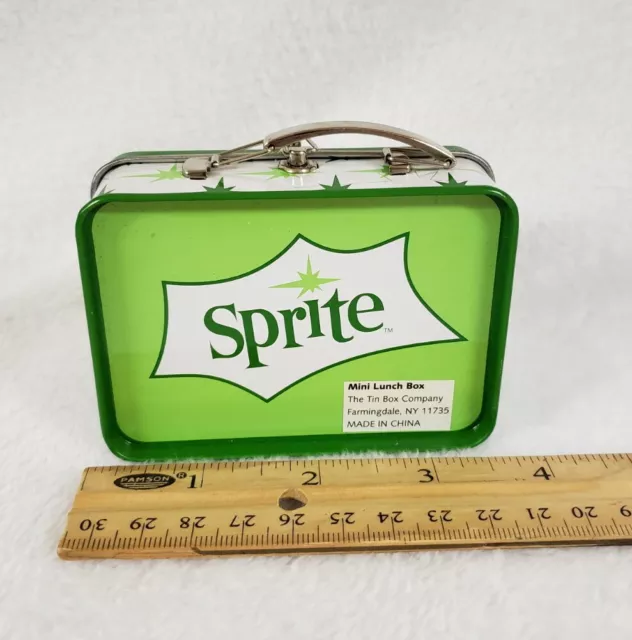 Mini Sprite Coca Cola Tin Lunch Box Excellent Condition 3