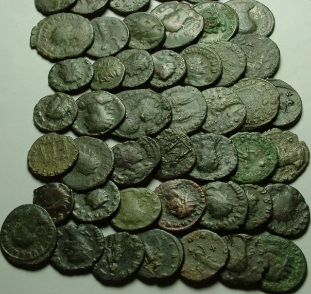 Lot of 3 Rare original Ancient Roman Antoninianus coins Probus Aurelian Claudius