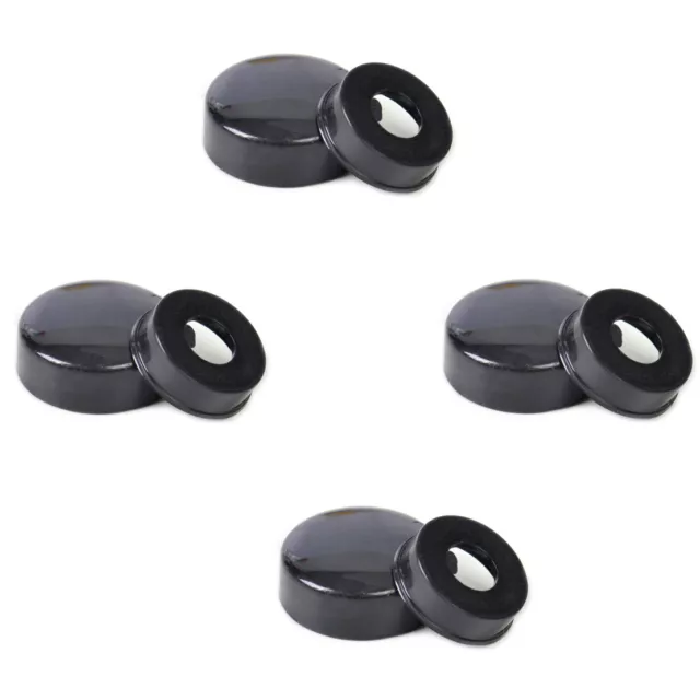 4x Screw Nut Cap + Bolt Cover Set Fit For Car Truck Security License Plate Frame