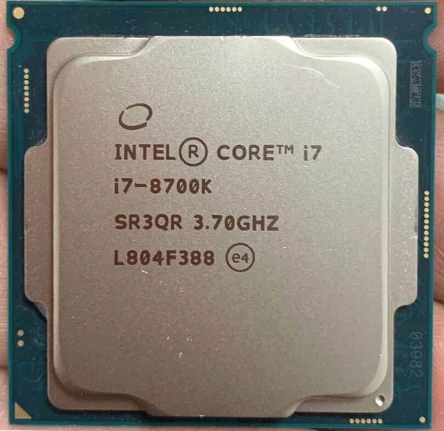 INTEL CORE I78700K 3,7 GHz (4,7 GHz Turbo) 6 núcleos, LGA 1151. Probado y en funcionamiento EUR INTEL CORE I78700K 3,7 GHz (4,7 GHz Turbo) 6 núcleos, LGA 1151. Probado y en funcionamiento EUR