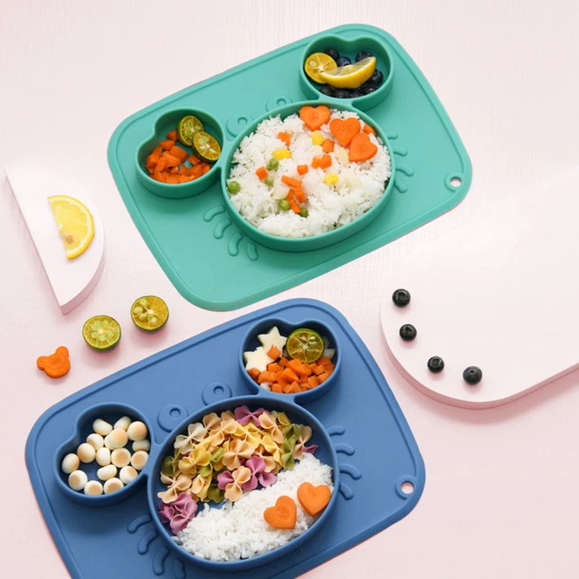 Plato infantil gran capacidad libre de BPA para entrenamiento comida