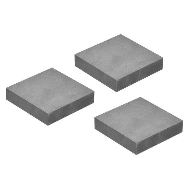 Graphite Block Ingot Rectangle Graphite Electrode Plate Board 45x45x10mm, 3pcs