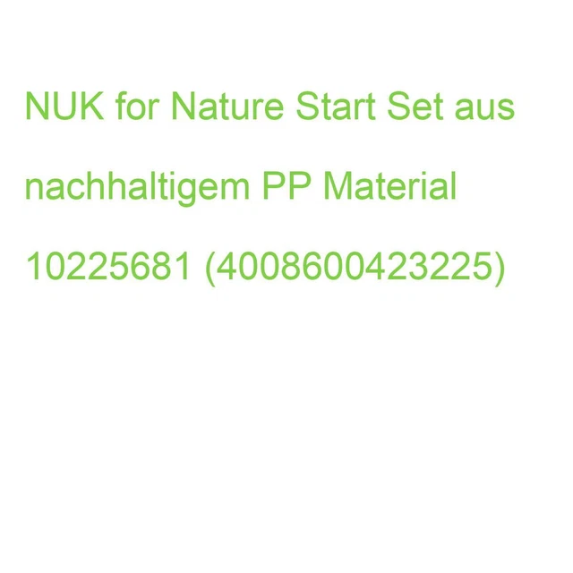 NUK for Nature Start Set aus nachhaltigem PP Material 10225681 (4008600423225)
