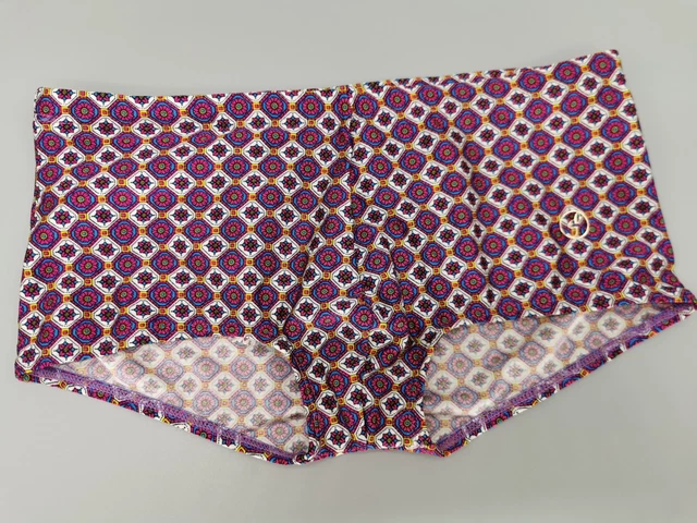Costume da bagno originale anni 70 motivo swim suit taglia 6 L M vintage retrò IMBALLO ORIGINALE uomo