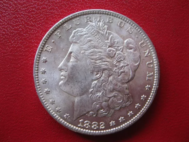 USA, 1 $  Morgan Dollar 1882 CC  Carson City   Silber  900/1000