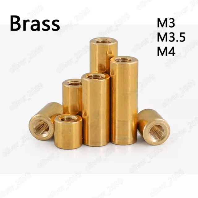 Brass Lengthen Round Nuts Standoff Spacer Pillar M3 M3.5 M4