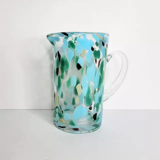 DVF Dot Glass Pitcher - Diane Von Furstenberg for Target - Blue Green - NWT