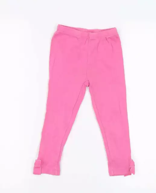 Gymboree Girls Pink Cotton Jegging Trousers Size 4 Years Regular