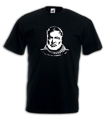 T-Shirt maglietta History J203 Ernest Miller Hemingway Scrittore ritratto icona