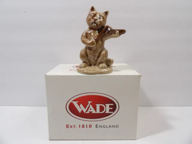 Wade England Nursery Rhyme Large Blow Up "Cat And The Fiddle" Figurine ~ 3" Tall