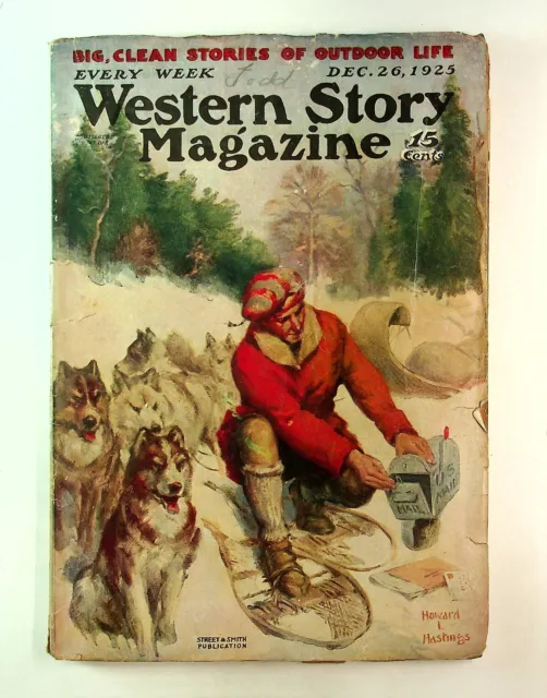 Western Story Magazine Pulp 1st Series Dec 26 1925 Vol. 57 #3 GD/VG 3.0