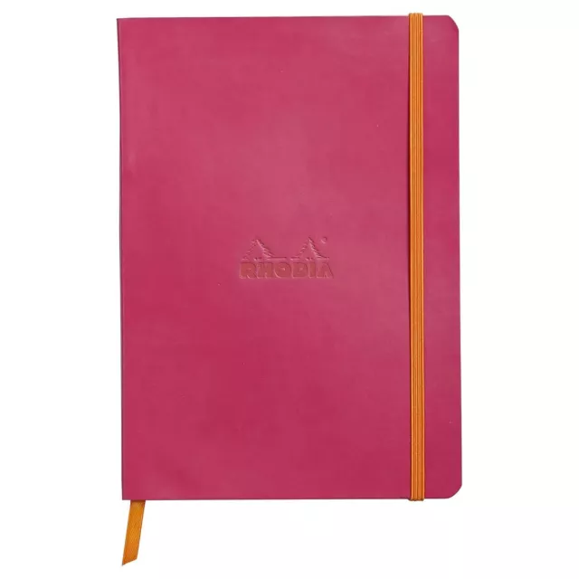 Rhodiarama Softcover Notebook A5 Lined 80 Sheets 160 Pages 90g - Raspberry New